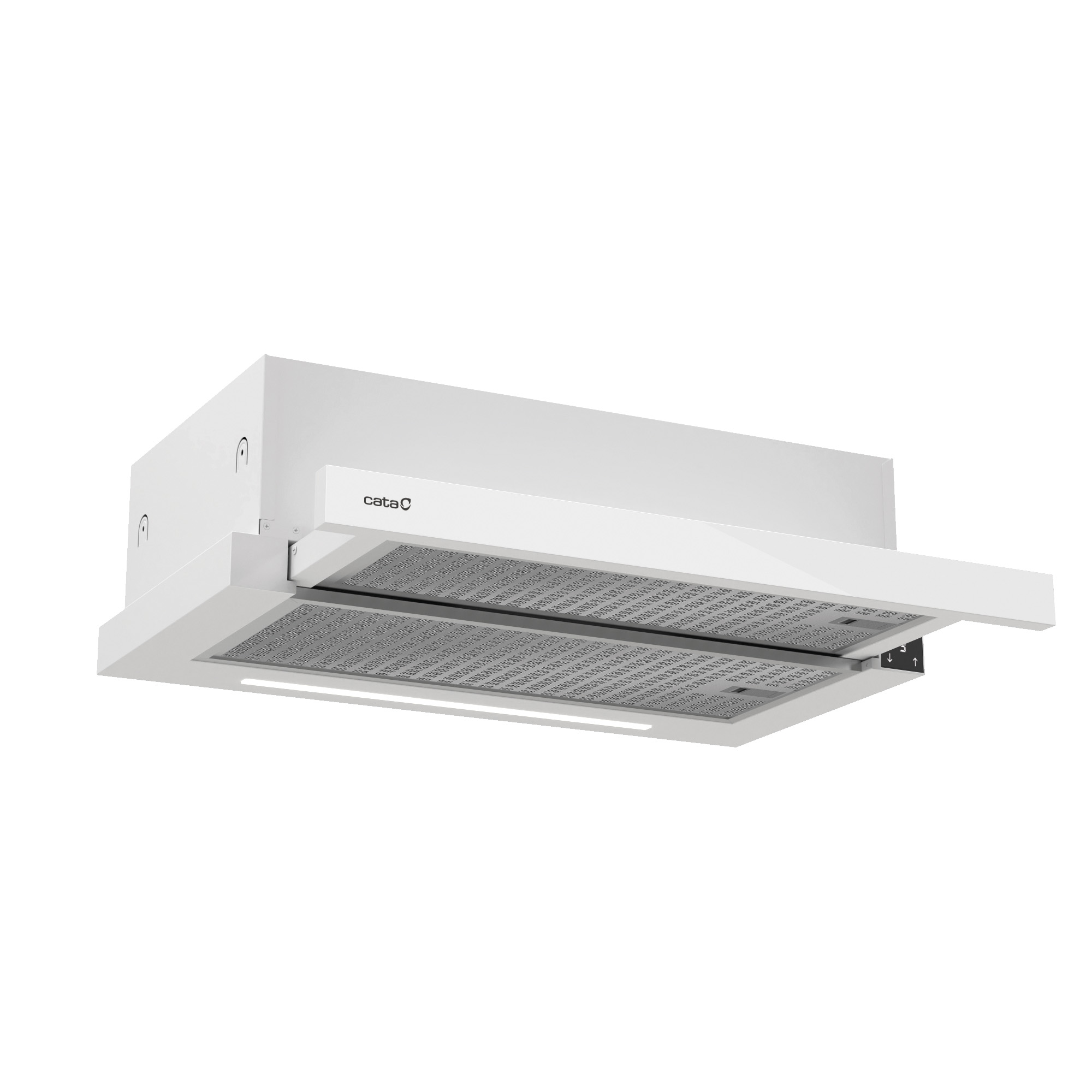 Campana Cata TFH 6430 GWH, Clase A+, 391,5 m3/h, Blanco, Telescópica