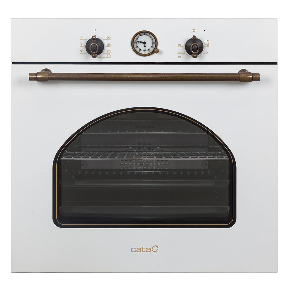 Horno CATA MRA 7108 WH, 60 cm, Blanco Rustico, Clase A, Estático, 60 l. Ref. 07035009.