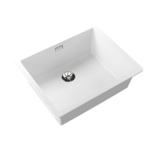 Fregadero TEKA doble instalación, Radea R10 50.40 M-TG, Blanco.
