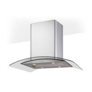 Campana CATA ISLA GAMMA, 90 cm. Clase A, Inox Cristal, Decorativa de Isla, CATA 02025205.