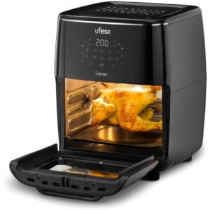 Freidora de aire Ufesa Sensei, 12L, 1700 W, negro