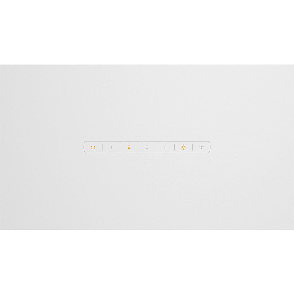 Campana decorativa BALAY 3BC587LB, pared inclinada, 80 cm, Cristal blanco, Máxima extracción de aire en nivel intensivo 915 m³/h, Clase A+. - Imagen 4