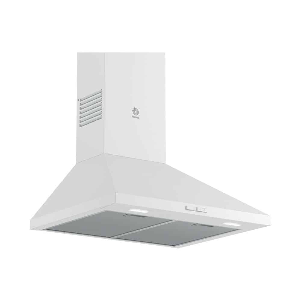 Campana piramidal BALAY 3BC666MB, 60 cm, Blanco, Clase A, Decorativa