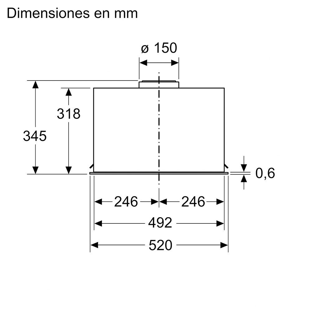 Campana BALAY 3BF356EX, 52 cm, Acero Inox, Clase B, Potencia Max. 740m3/h, Integrable. - Imagen 7