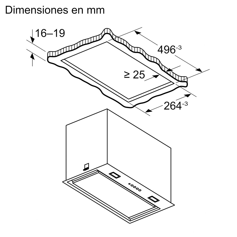 Campana BALAY 3BF356EX, 52 cm, Acero Inox, Clase B, Potencia Max. 740m3/h, Integrable. - Imagen 9