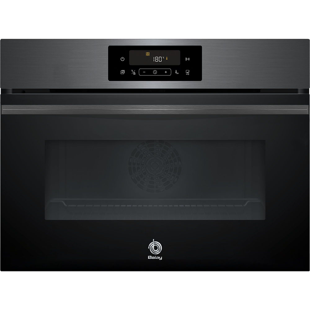 Horno compacto Pirolítico Balay 3CB4821G3, Grafito, 60X45, 47L.