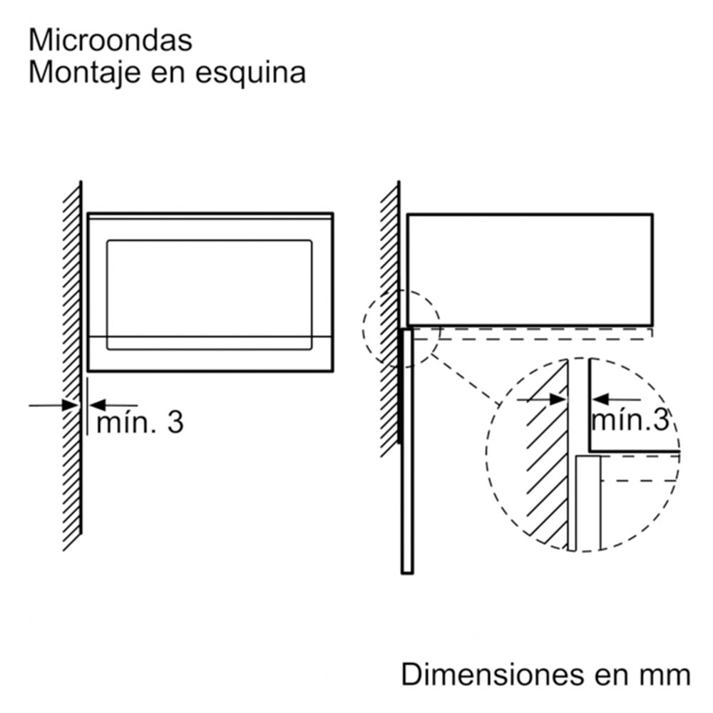 Microondas BALAY 3CP5002N3, 60x38 cm, cristal negro, Integrable, 20 l. - Imagen 5