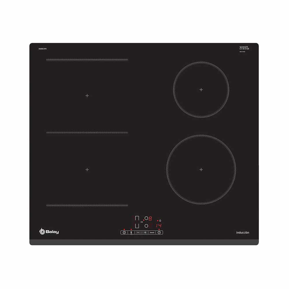 Placa BALAY 3EB963FR, 60 cm, Negra, Inducción