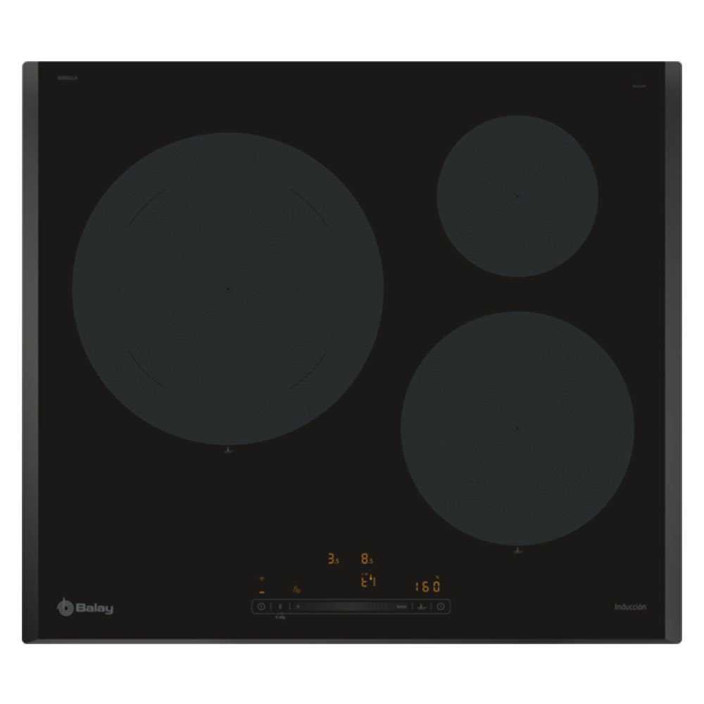 Placa BALAY 3EB965LH, 60 cm, negro, Inducción.