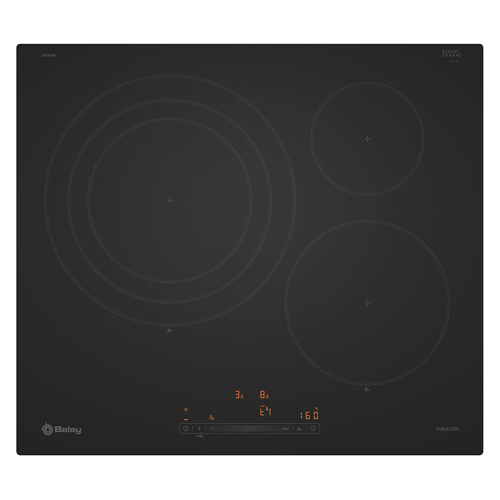 Placa BALAY 3EB967MH Negro Mate Zona 32cm, Control Campana
