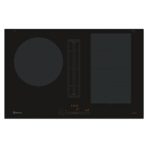 Placa BALAY 3EBC989LH, 80 cm, Negro, Inducción, extractor integrado, clase B.