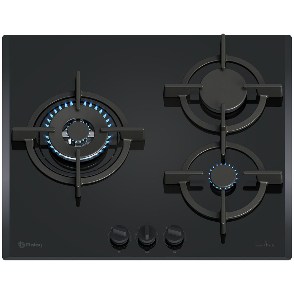 Placa BALAY 3ETG663RB, 60 cm, Acero, Gas.