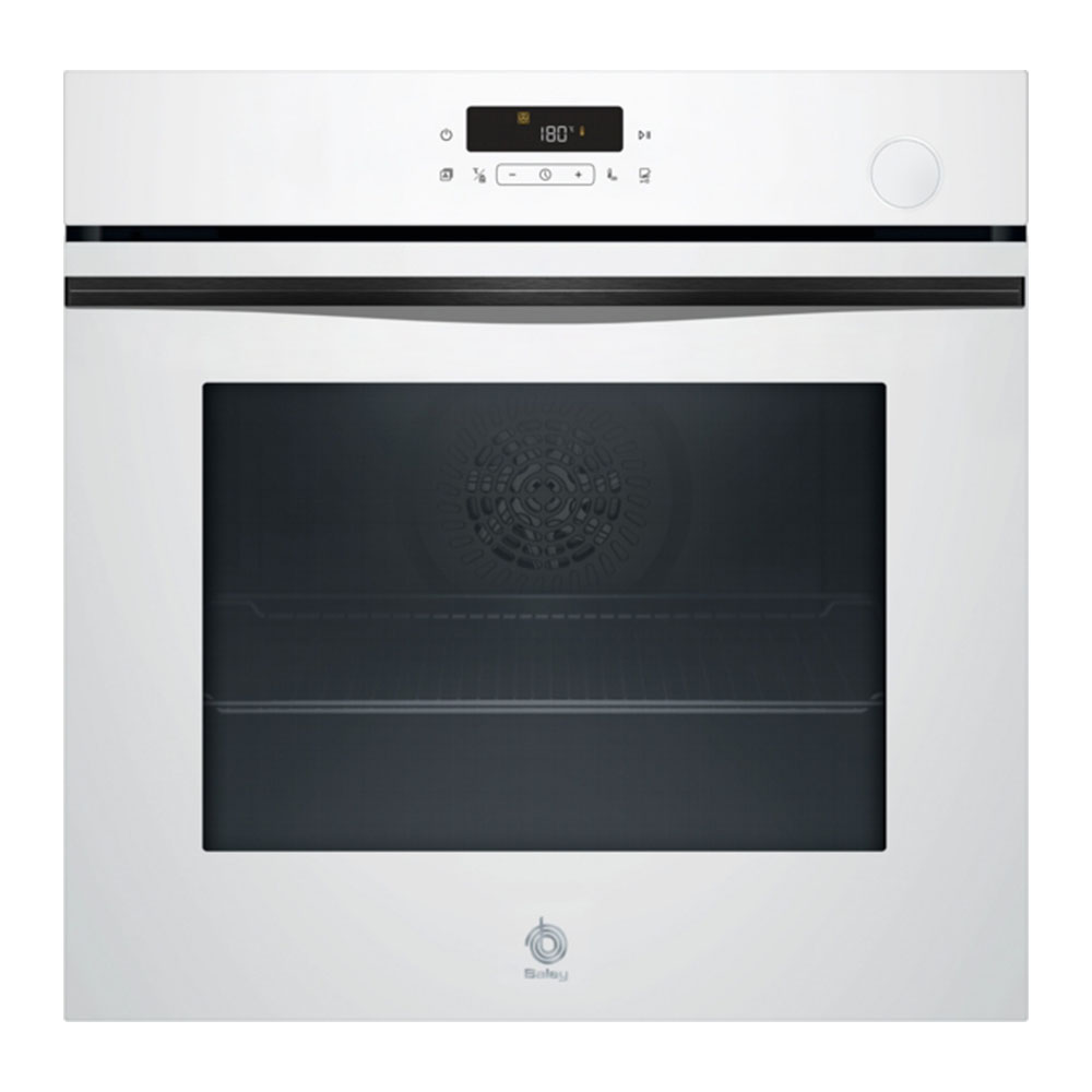 Horno BALAY 3HA5129B3 ,vapor, Cristal blanco, 71L, 60 x 60 cm, Clase A+