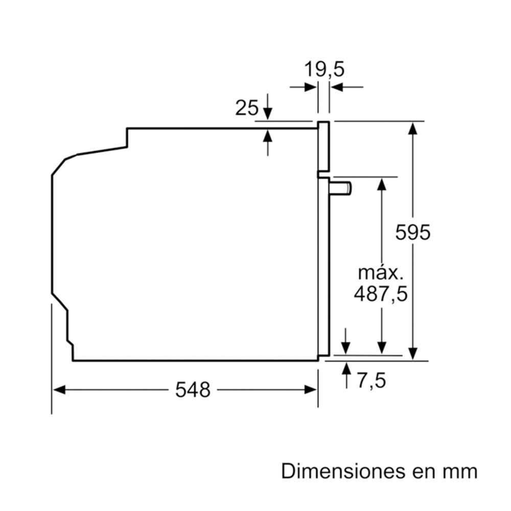 Horno BALAY 3HB5000B3, Cristal blanco, 60X60,71L, Clase A - Imagen 4
