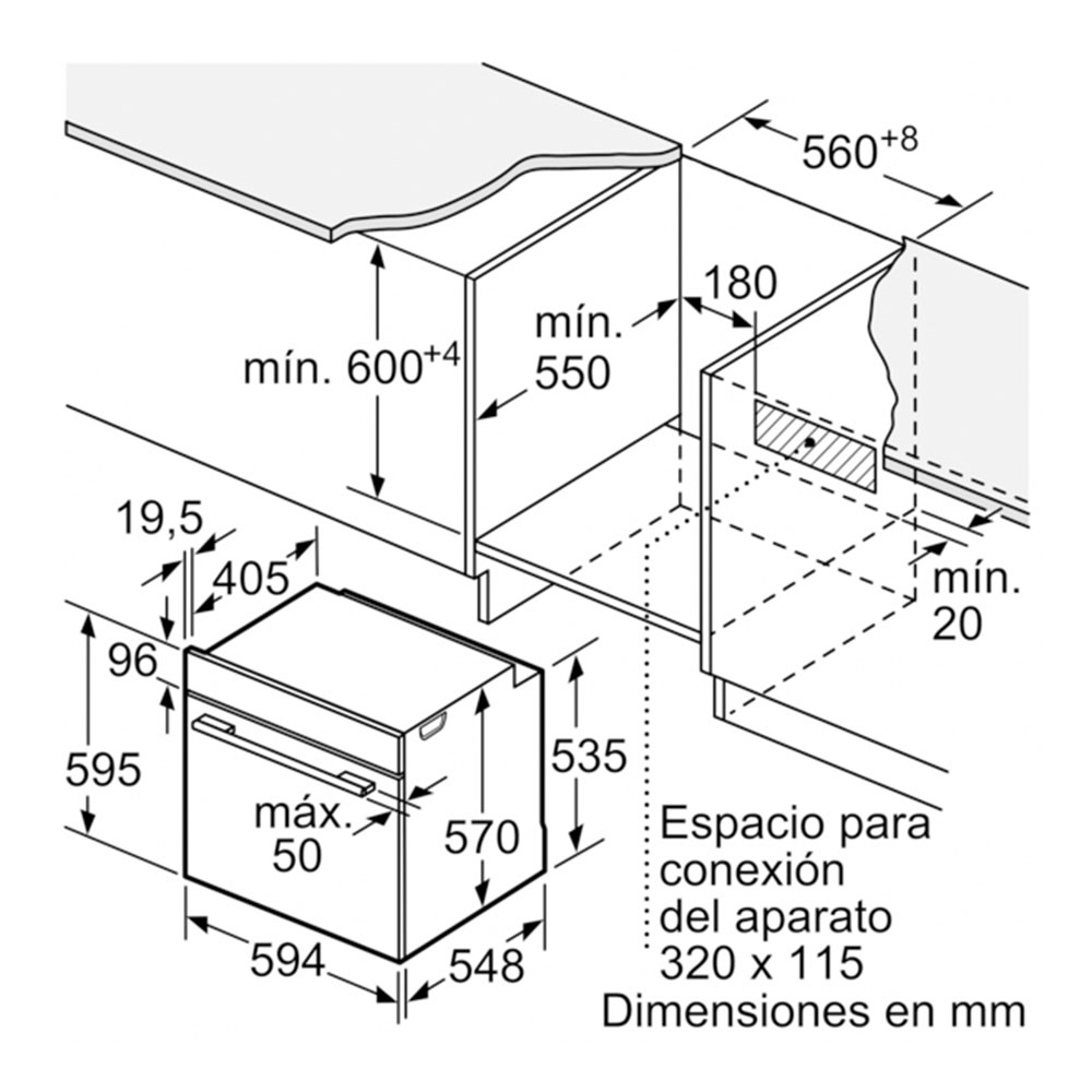 Horno BALAY 3HB5879B7, Pirolítico, Cristal blanco A+ - Imagen 7