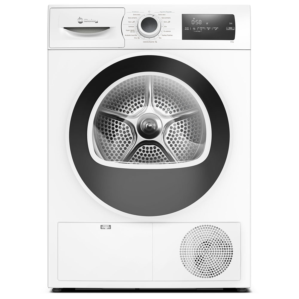 Secadora BALAY 3SB582BE Clase D Blanco con Bomba de Calor, 8 kg