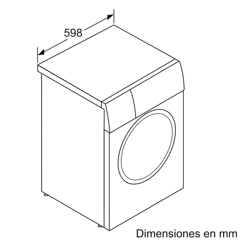 Lavadora BALAY 3TS282B, Clase A, Blanco, 8 kg, 1200 rpm. - Imagen 4