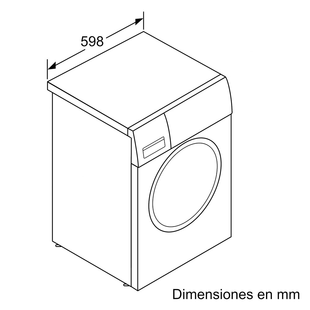 Lavadora BALAY 3TS3104XH, Clase A, Acero Mate Antihuellas, 10 kg, 1400 rpm. - Imagen 4