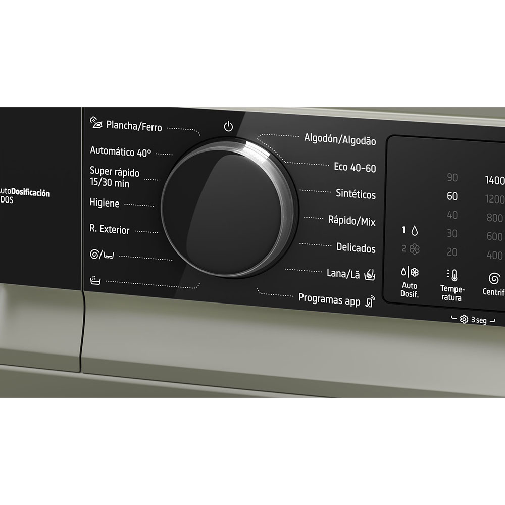 Lavadora BALAY 3TS382X, Clase A, Acero Mate Antihuellas, 8 kg, 1200 rpm. - Imagen 3