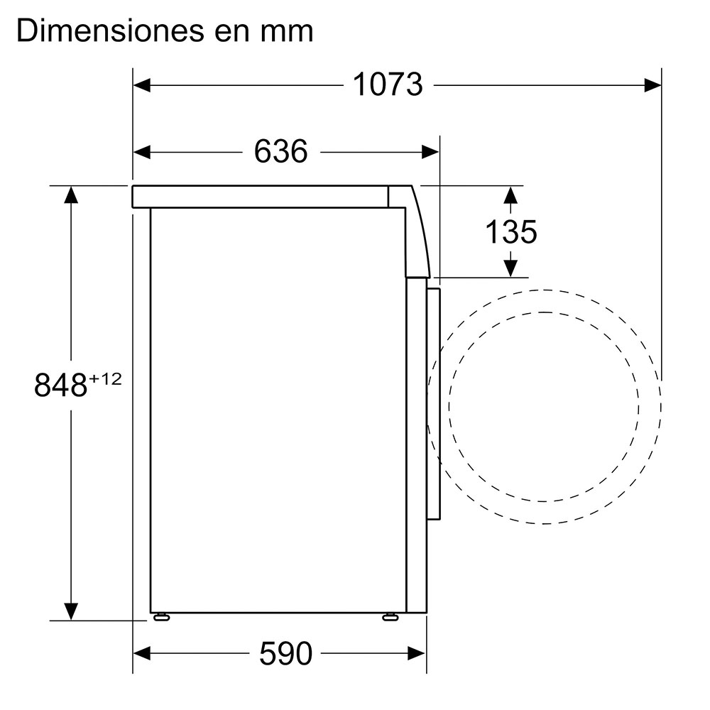 Lavadora BALAY 3TS395BDS, Clase A, AutoDosificación detergente, suavizante 9 kg, 1400 rpm. - Imagen 6