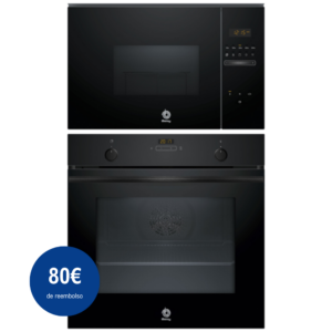 Pack BALAY: Horno 3HB5159N4 + Microondas 3CG5172N2, Cristal negro.