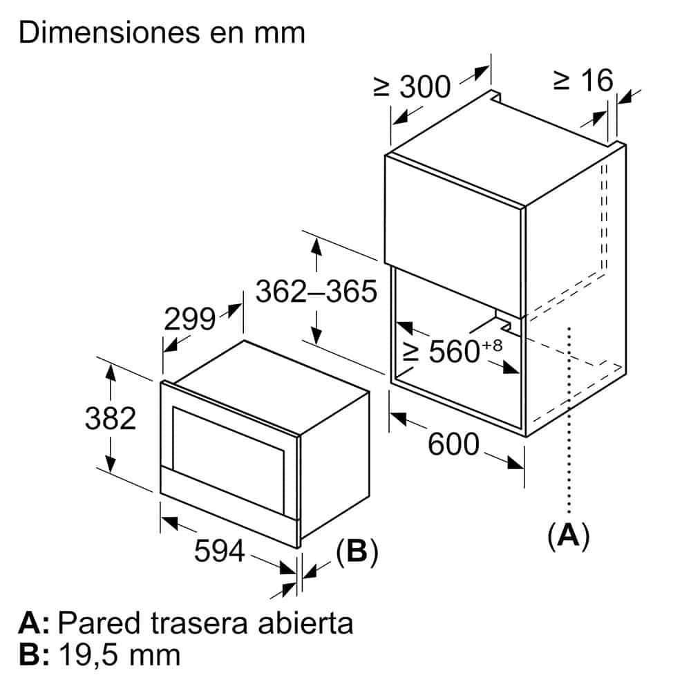 Microondas Bosch BEL7321B1 Grill Apertura izquierda - Imagen 7