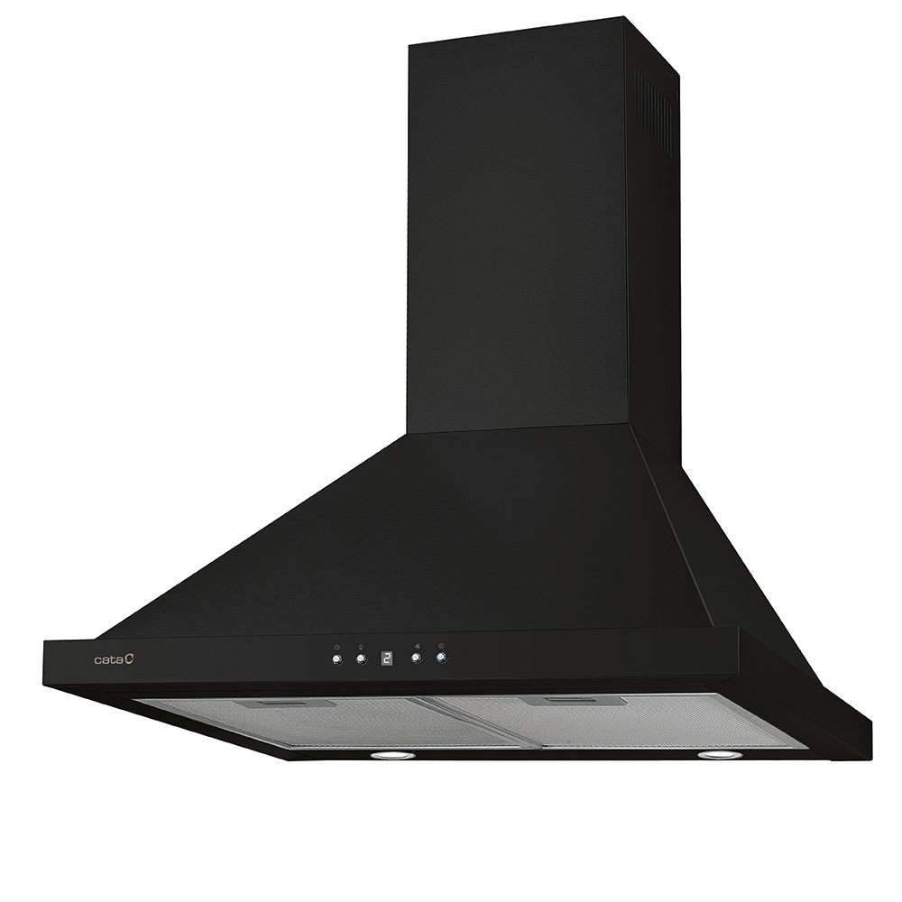 Campana CATA BETA PRO 6000 BK, 60 cm, Negro, Clase A, Decorativa Ref. 02075421.