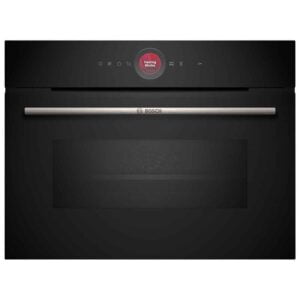 Horno compacto con microondas Bosch, CMG7241B1, negro,