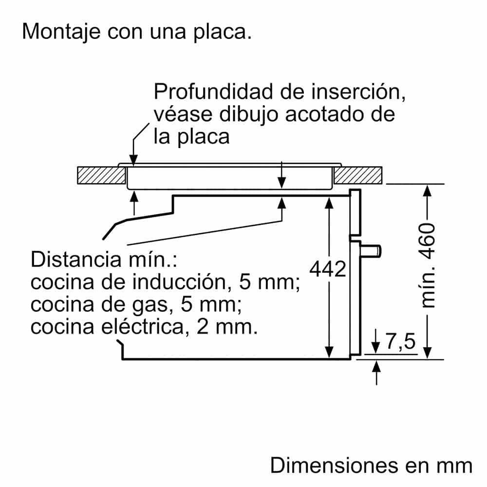 Horno compacto con microondas Bosch CMG7761B1 Pirolítico 60 x 45cm, negro. - Imagen 8