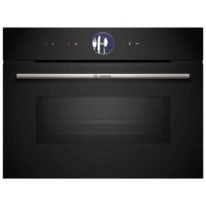 Horno compacto con microondas Bosch CMG7761B1 Pirolítico 60 x 45cm, negro.