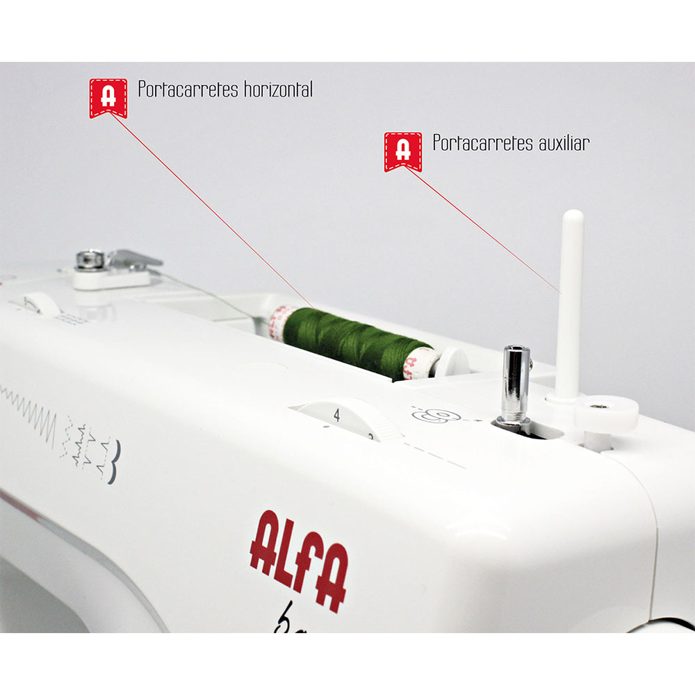 Máquina de Coser ALFA 720+ 9 PUNTADAS LUZ LED - Imagen 10