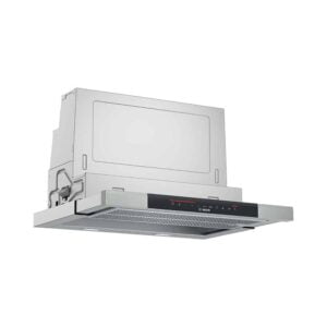 Campana BOSCH DFS067K51, 60 cm, Metallic,  Clase A, Telescópica