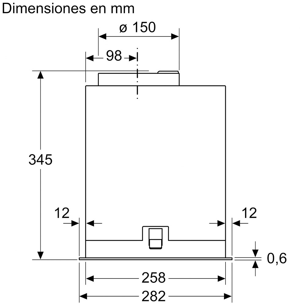 Campana BOSCH DLN88PC60, 86 cm Clase A++, 820m3/h ,Integrable. - Imagen 8