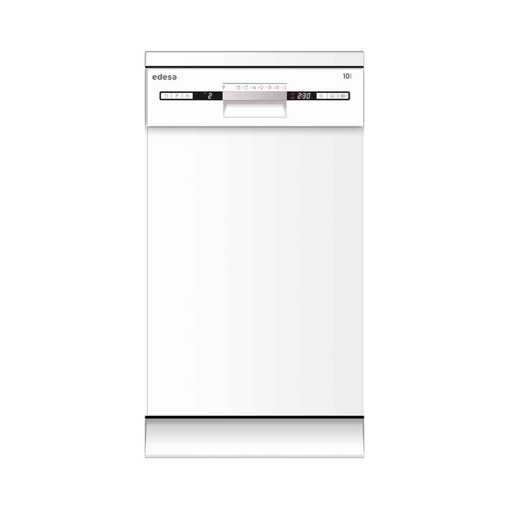 Lavavajillas EDESA EDW-4710 WH, Clase E, 45 cm, Blanco, Libre Instalación, 10 Servicios