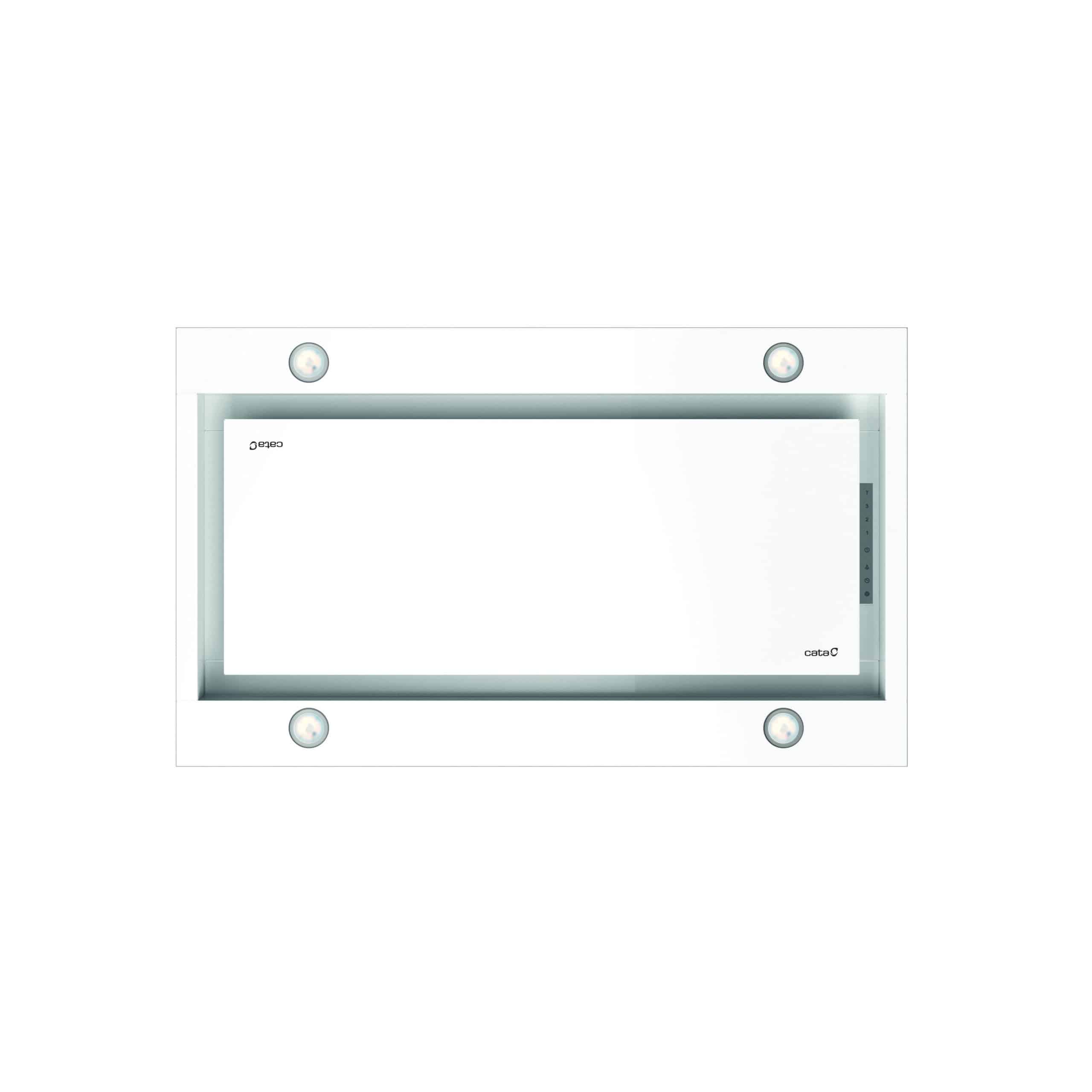 Campana Cata Isla Sirin 1000 WH, 100 cm, Metal Blanco, Clase A, de Techo, COD: 02111001
