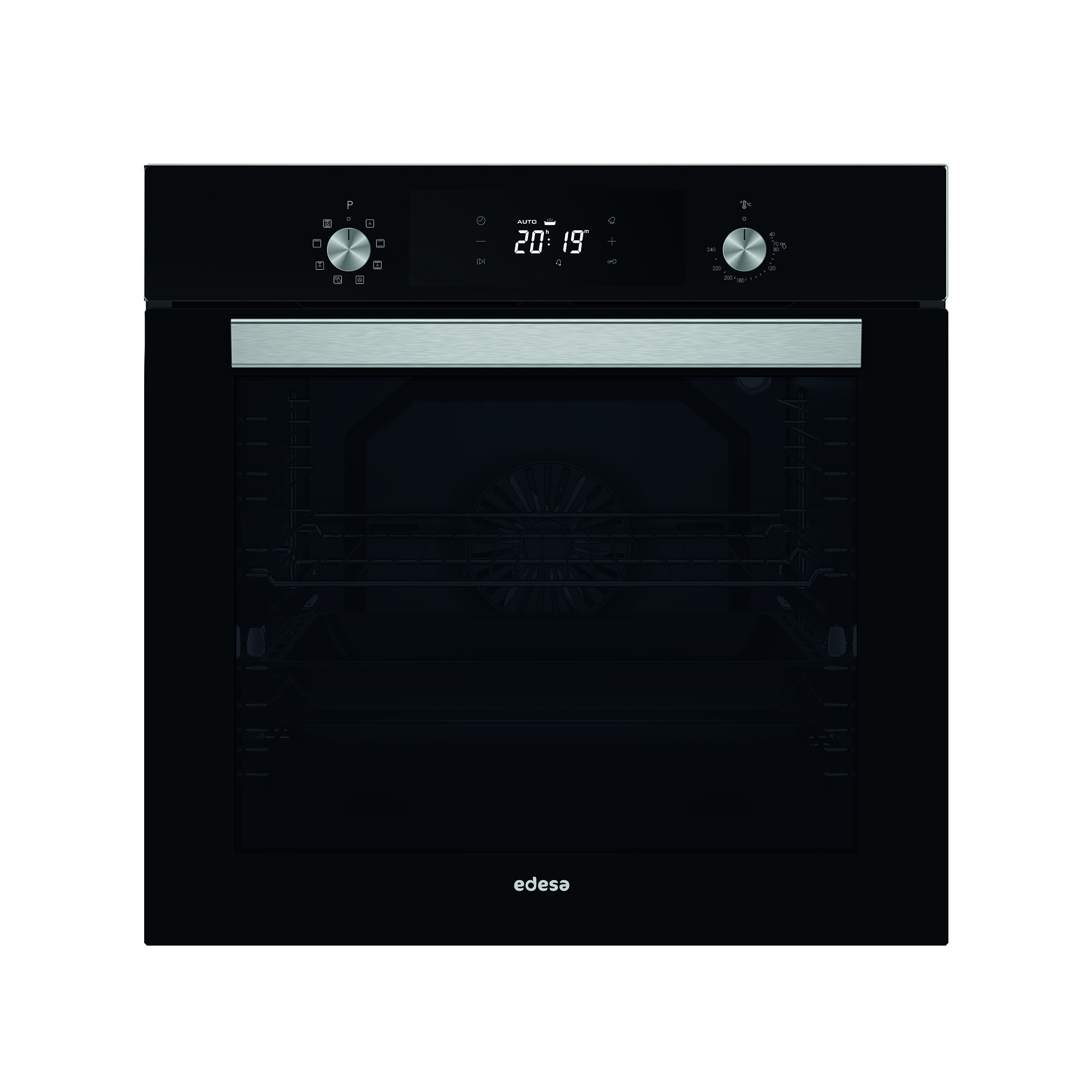 Horno EDESA EOE-7040 BK, 60 cm, Negro, Clase A, Multifunción Plus, 70 l. Ref. 921270263.