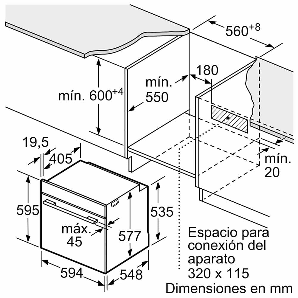 Horno BOSCH HBG7741W1 Serie 8 Pirolítico Clase A+ - Imagen 8