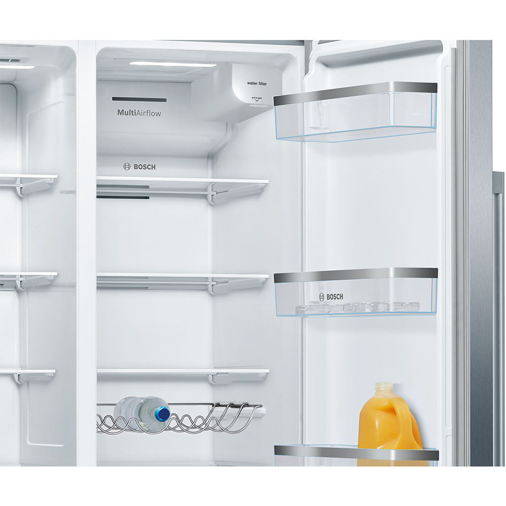 Frigorífico Americano Bosch KAD93AIDP, Clase D, Acero Antihuellas, 178.7x90.8 cm, Multipuerta con dispensador, XXL. - Imagen 7