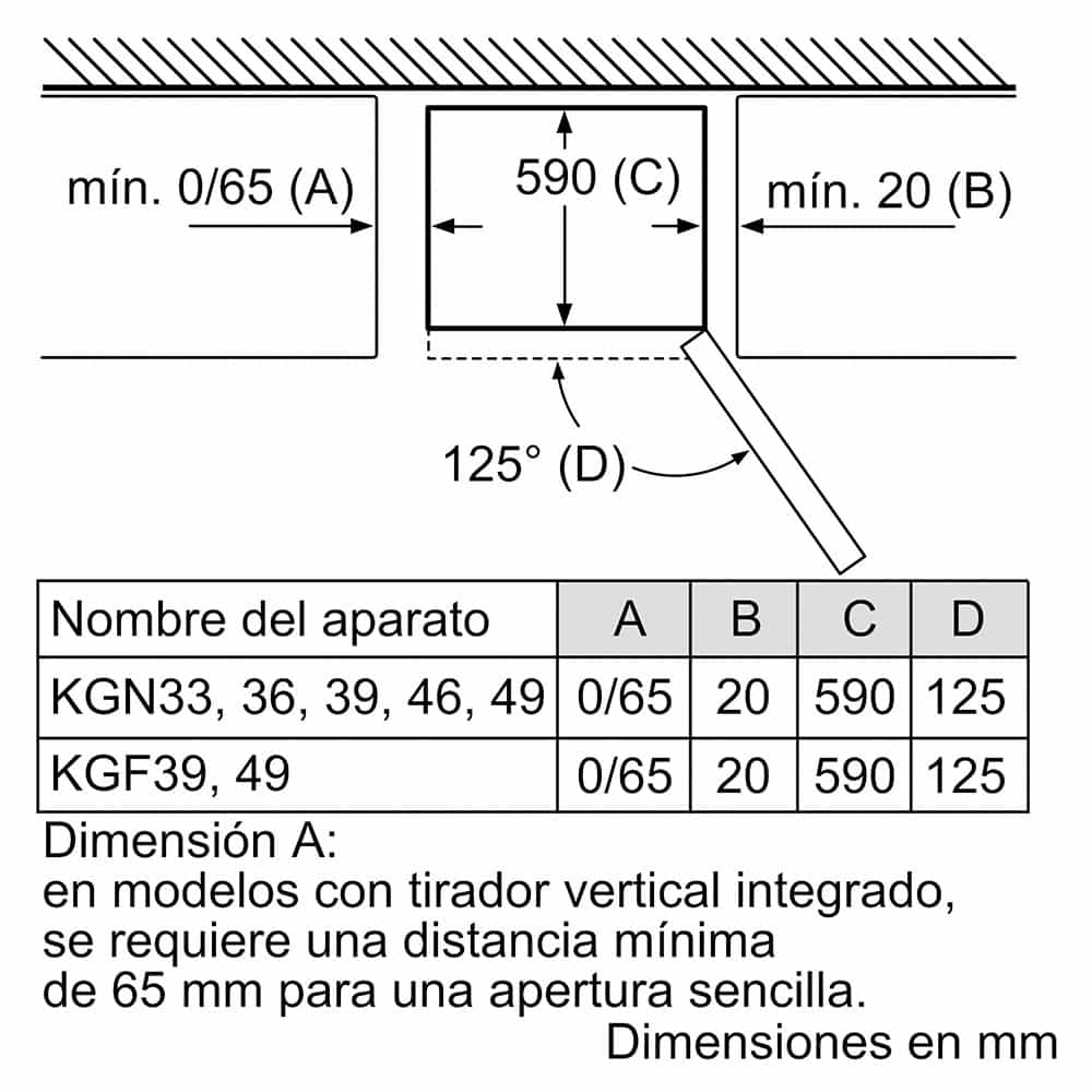 Frigorífico BOSCH, Serie 2, KGN36NWEA, Clase E, Blanco, 186x60 cm, Combi - Imagen 7