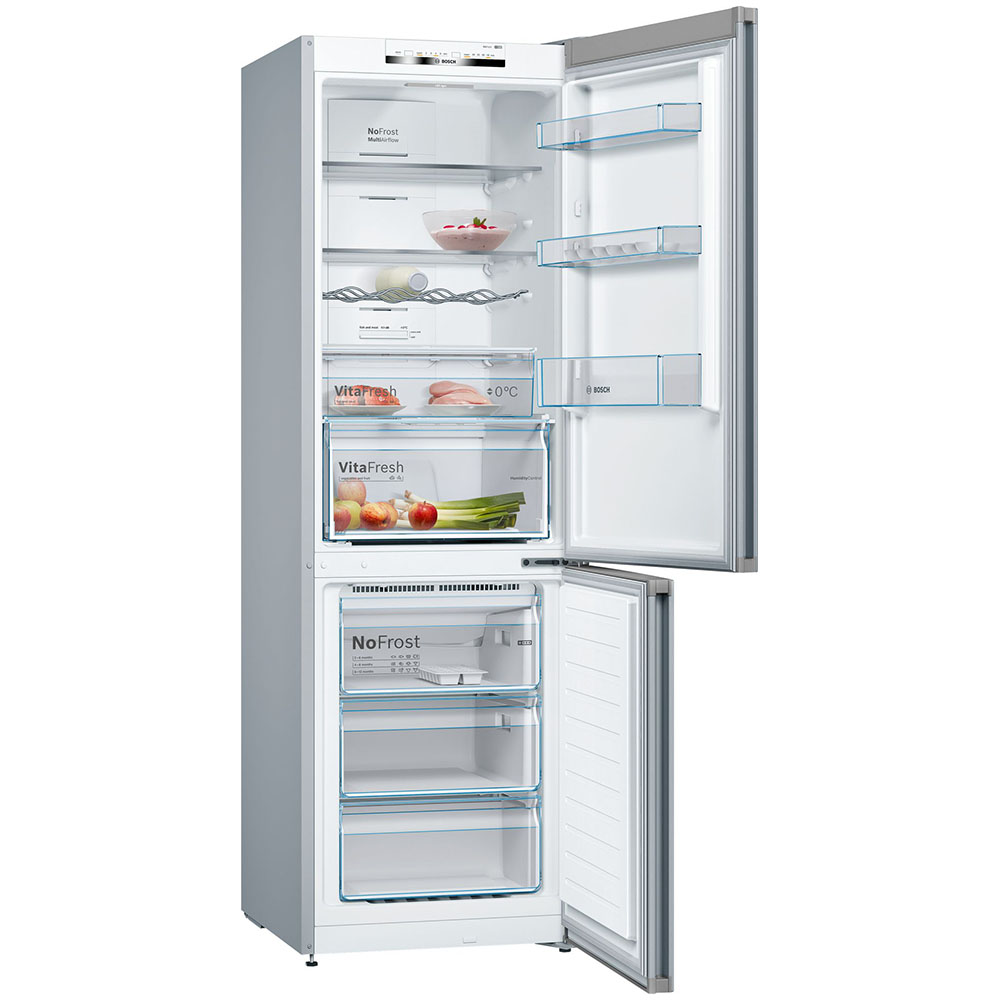 Frigorífico Combi BOSCH KGN36VLDB, Clase D, Acero Inox, 186 x 60 cm. - Imagen 3