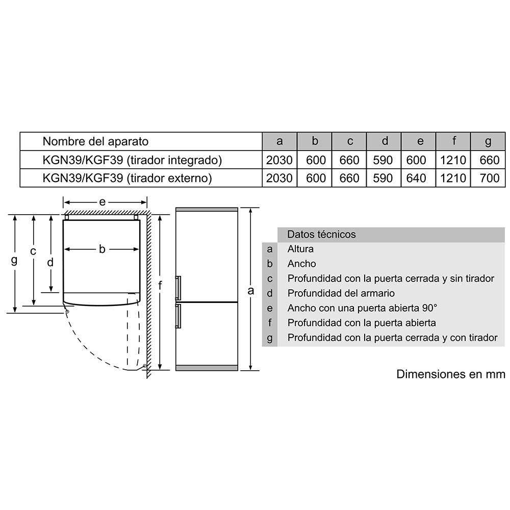 Frigorífico BOSCH, KGN39VIDB, Clase D, Acero 203x60 cm NoFrost - Imagen 10