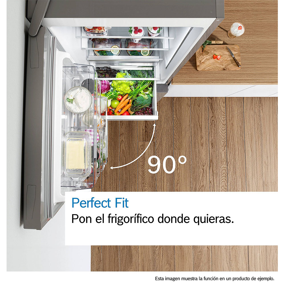 Frigorífico BOSCH KGN39VIEB, Combi, Clase E, Acero Inox. Antihuellas, 203x60 cm. - Imagen 3