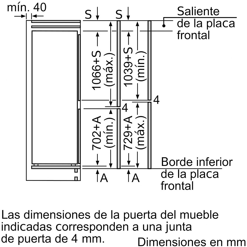 Frigorífico Bosch KIS86AFE0, Clase E, Combi Integrable, 177.2 x 54.1 cm. Puerta fija. - Imagen 12