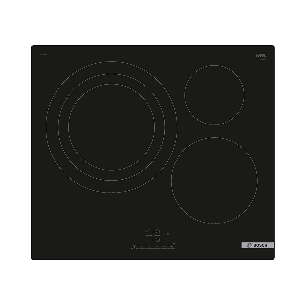Placa BOSCH PID61RBB5E, 60 cm, Negro, Sin Perfiles, Inducción