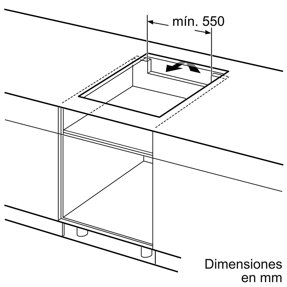 Placa de inducción, Bosch PIE611BB5E , 60 cm, sin perfiles. - Imagen 8