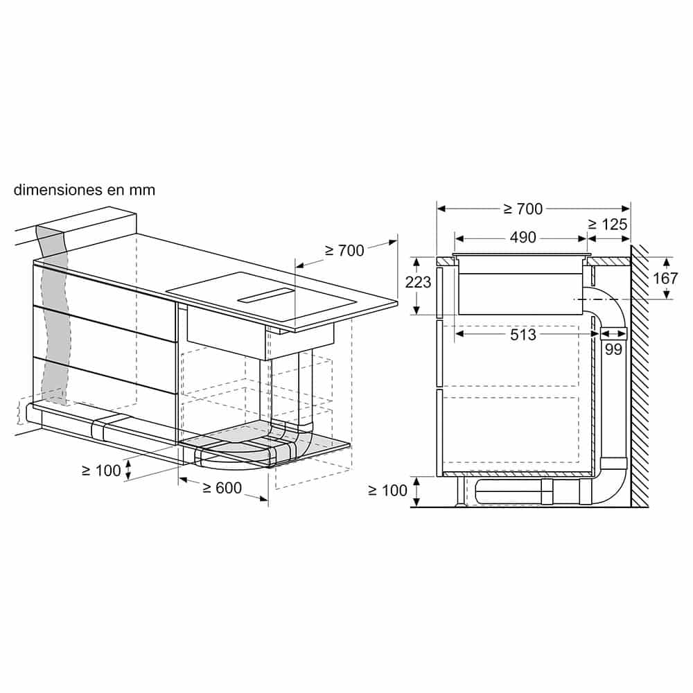 Placa de inducción con extracción Bosch PVS611B16E , 60 cm Clase B. - Imagen 17