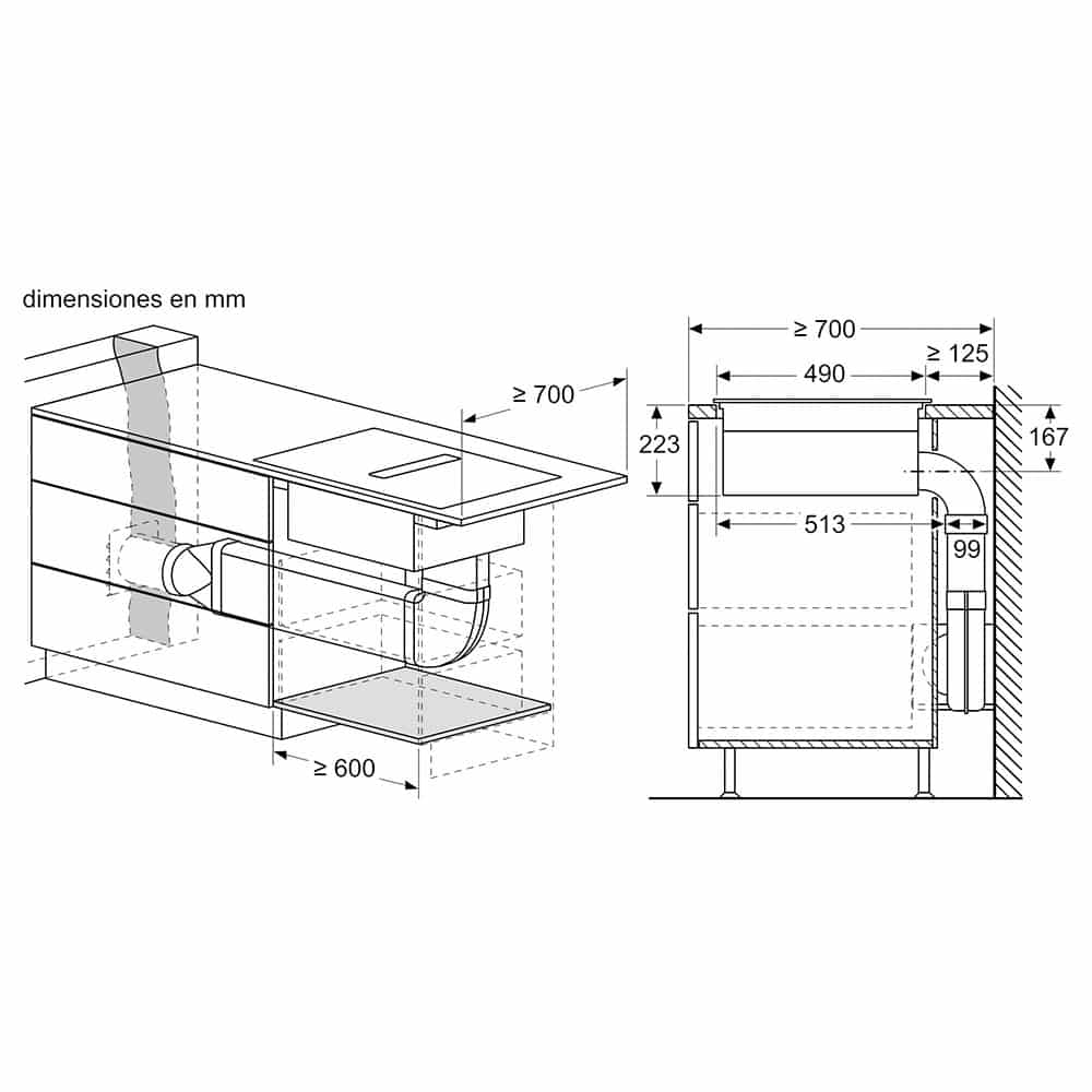 Placa de inducción con extracción Bosch PVS611B16E , 60 cm Clase B. - Imagen 19
