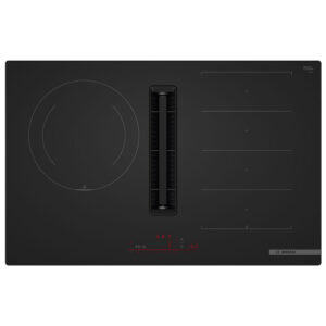 Placa con extractor Bosch PXJ81AH21E 80 cm, Negro Mate