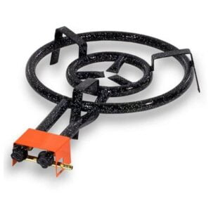 Paellera VITROKITCHEN QP401B Negro/Naranja (40 cm) 2 Aros, 11,4 Kw, Butano