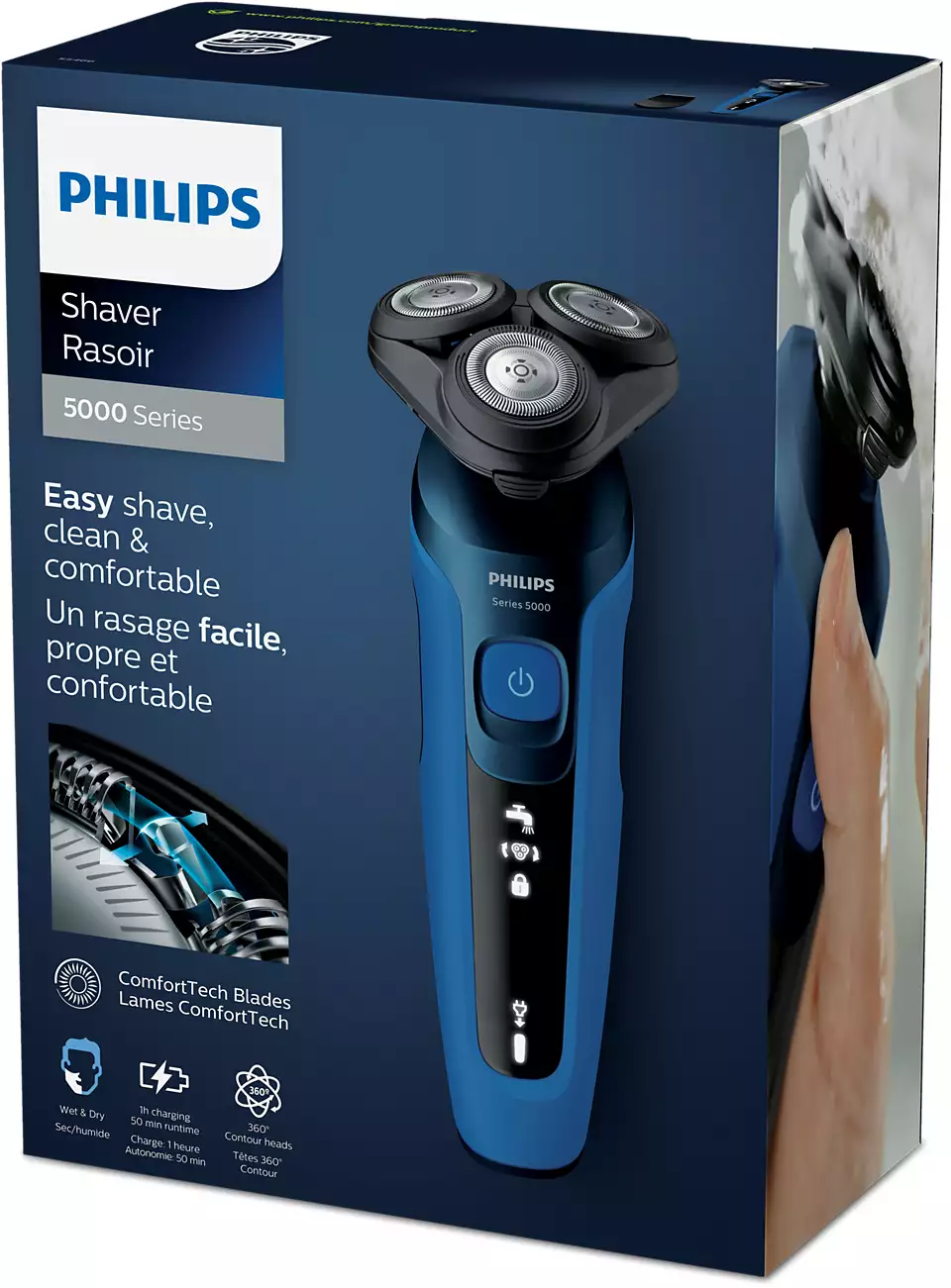 Afeitadora eléctrica en seco y húmedo PHILIPS S5466-17 - Imagen 9